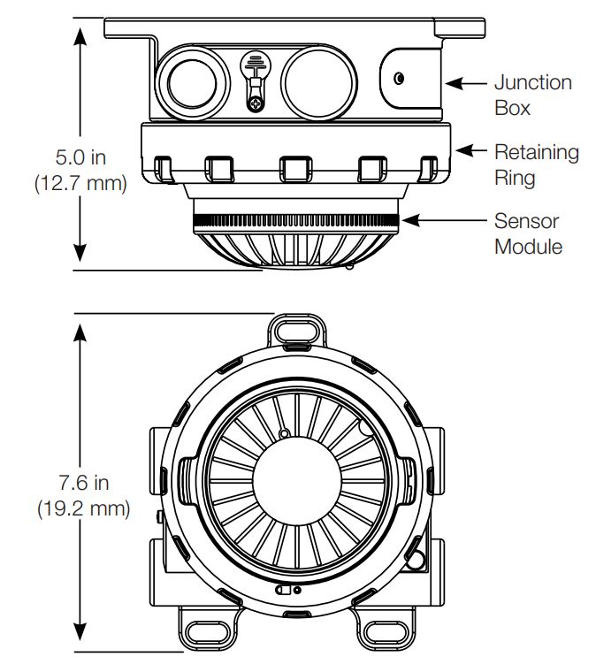 303013A1N12F Explosionproof Smoke Detector Edwards