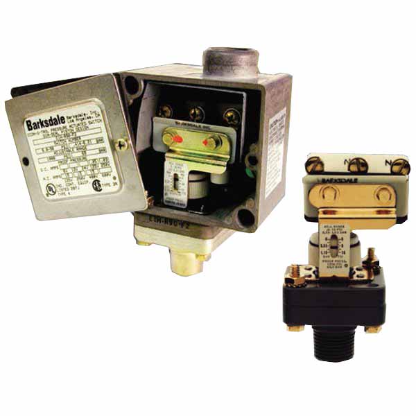 Barksdale E1H E1S Pressure Switch E1H-H-VAC-P6-V