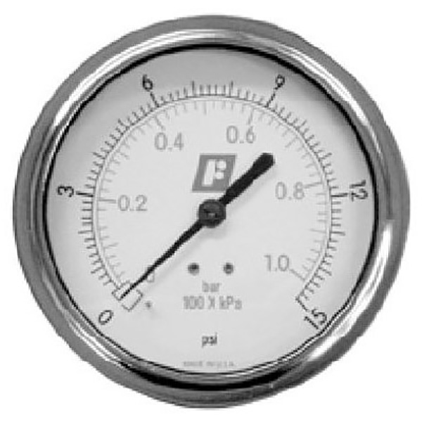 fairchild round pressure gauge