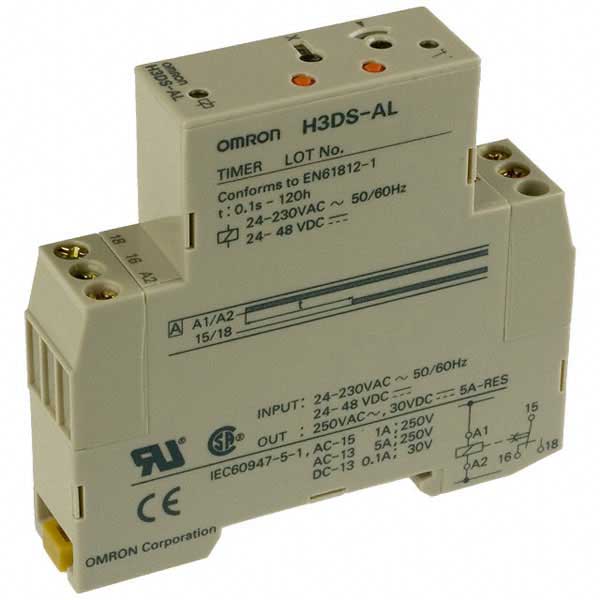 Omron Time Delay Relay 17.5mm DIN 8 Modes