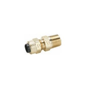Tube to Pipe Parker 68VL-6-4 Vibra Lok Compression Style Fitting 3//8 and 1//4 Compression Connector Brass