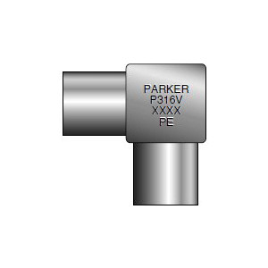 Parker 4-4 MEM1-SSV-.035-PE 1/4 Stainless 6LV-4MW-9P Micro Weld 90° Elbow EP 