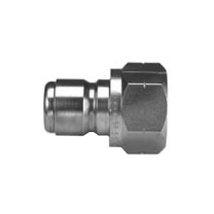 Parker Hannifin BST-6 Series ST Brass High Flow Quick Coupler with Female Pipe Thread Non-Valve 3/4-14 NPTF Port End Manual Sleeve 3/4 Body Size Straight-Through Interface 2.15 Length 