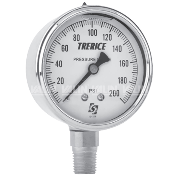 D82LFB 40 02L A 100 Trerice Pressure Gauge Valin